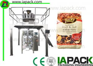 Gusset Bags Packing Machine 200g - 500G Nuts 50 beg min